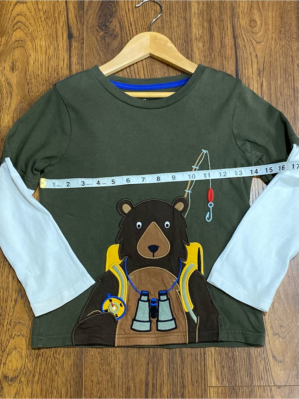 Gymboree Boys āSāMore Funā Bear Shirt and Camo Pants Size 5T - Picture 7 of 15